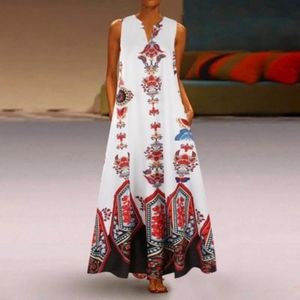 Sleeveless Bohemian Long Summer Dress